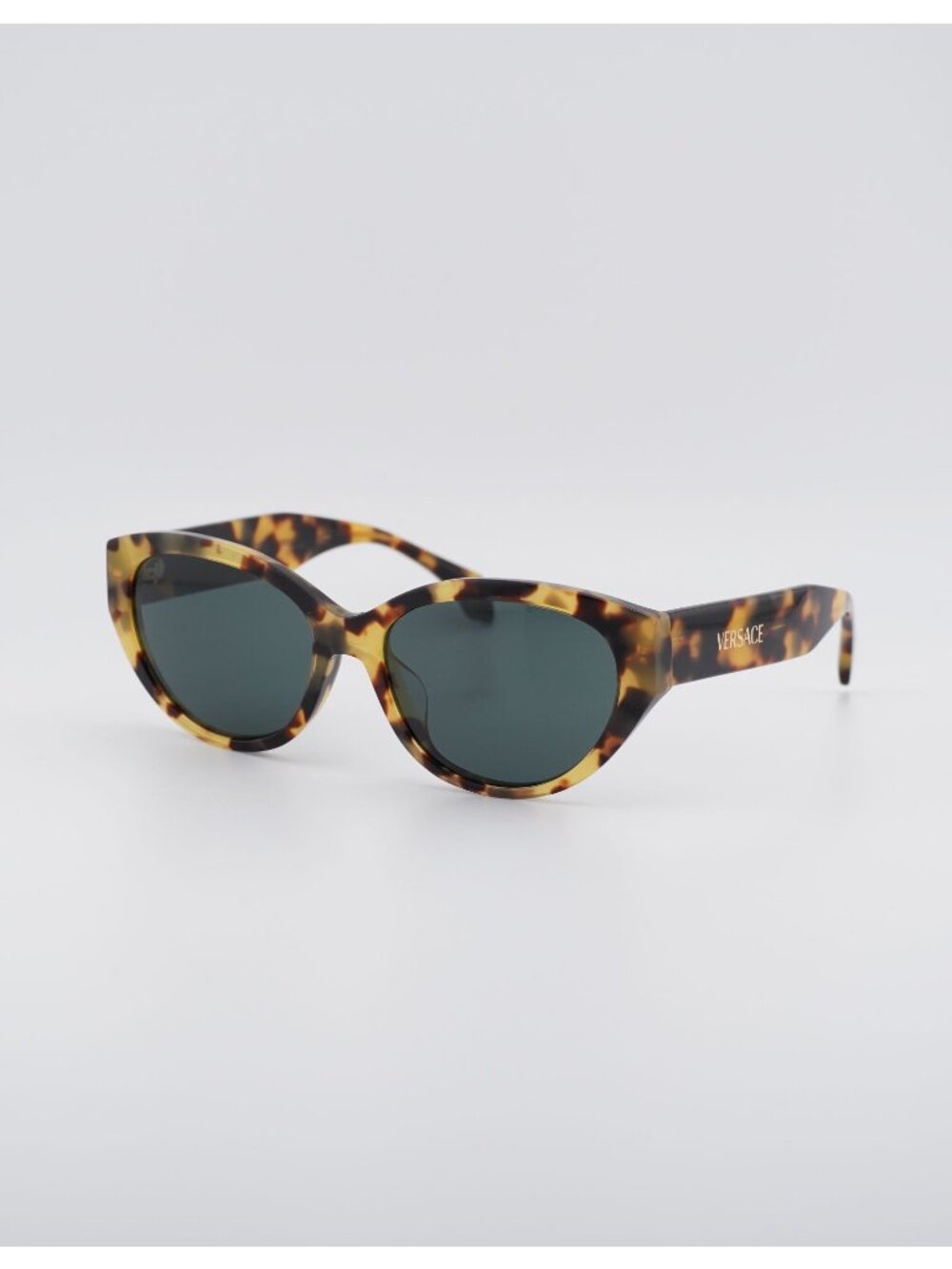 Versace VE4495D 777/87 Sunglasses Havana Cat Eye Frame, Grey Lenses